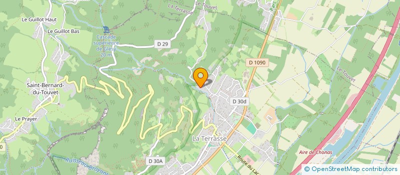 localisation de l'entreprise MADAME JEANINE BOURGEAT  LA TERRASSE