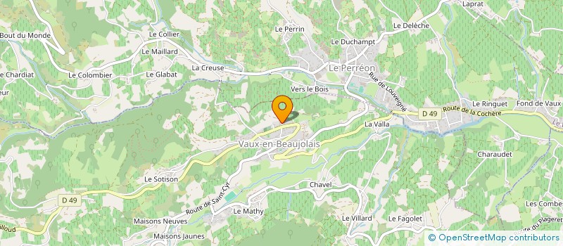 localisation de l'entreprise MADAME JEANINE BRAILLON à VAUX EN BEAUJOLAIS