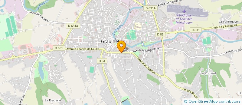 localisation de l'entreprise MADAME JEANINE BRUGUIERE  GRAULHET