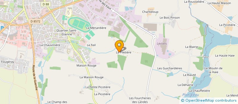 localisation de l'entreprise MADAME JEANINE BUFFET à SAINT M'HERVE