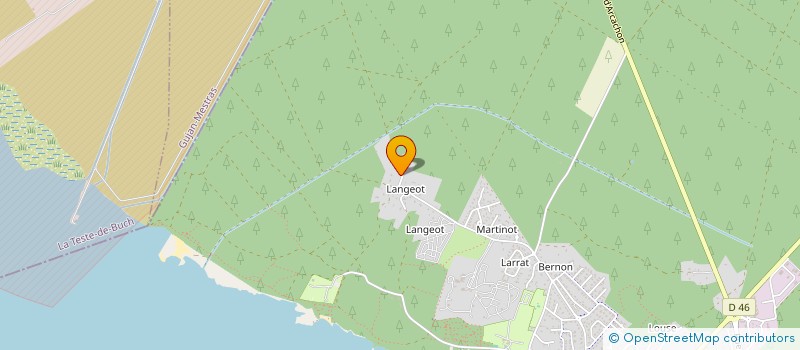 localisation de l'entreprise MADAME JEANINE BUSQUET  SANGUINET