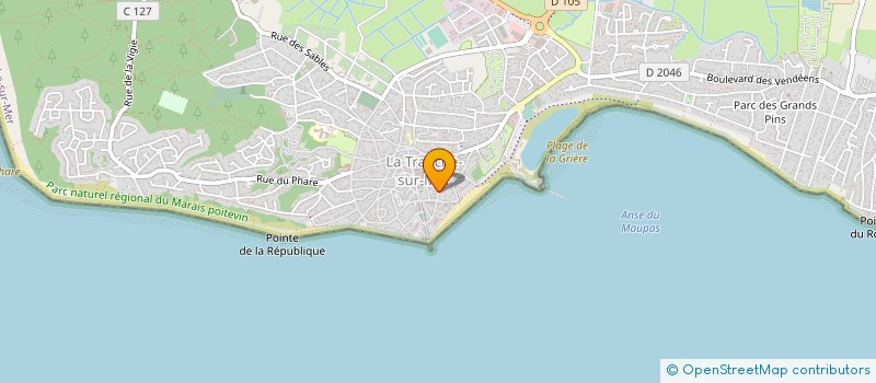 localisation de l'entreprise MADAME JEANINE CARRE  LA TRANCHE-SUR-MER