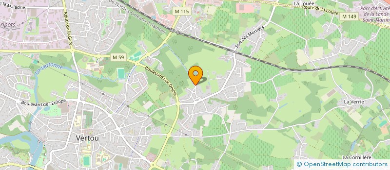 localisation de l'entreprise MADAME JEANINE CASSARD  VERTOU
