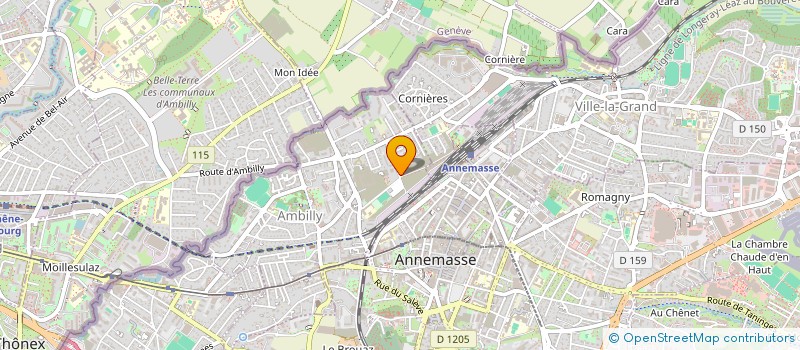 localisation de l'entreprise MADAME JEANINE CECCONI  AMBILLY