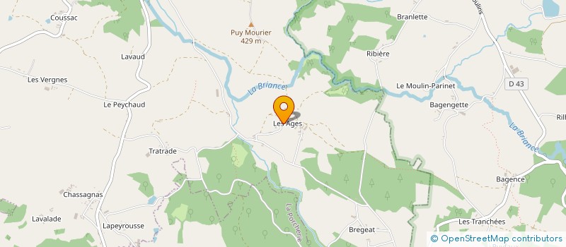localisation de l'entreprise MADAME JEANINE CHARTAGNAC à SAINT-VITTE-SUR-BRIANCE