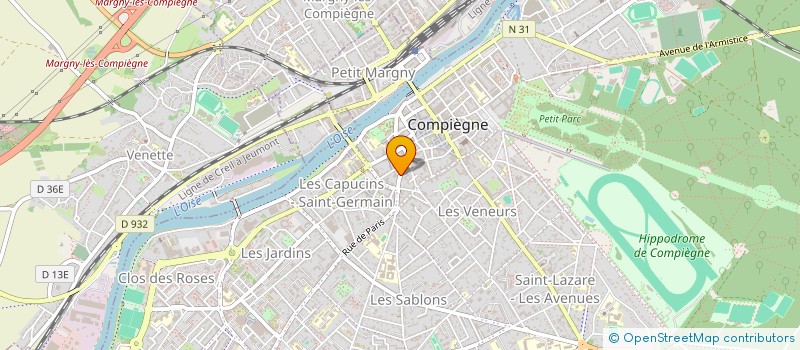 localisation de l'entreprise MADAME JEANINE CHESNEAU  COMPIEGNE