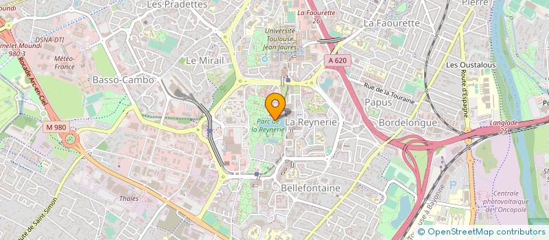localisation de l'entreprise MADAME JEANINE COUDERC à TOULOUSE