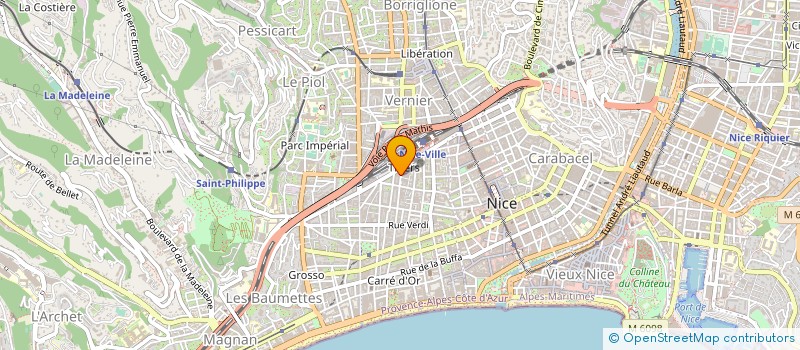 localisation de l'entreprise MADAME JEANINE DAMESTOY à NICE