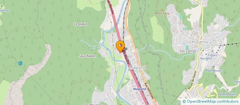 localisation de l'entreprise MADAME JEANINE DELEVAUD  MAGLAND