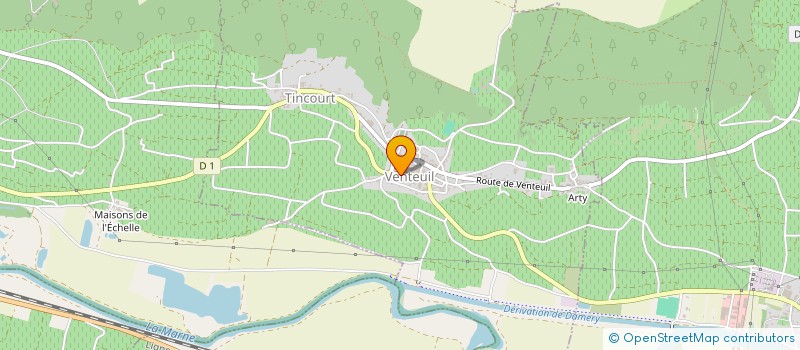 localisation de l'entreprise MADAME JEANINE DEPLAINE  VENTEUIL