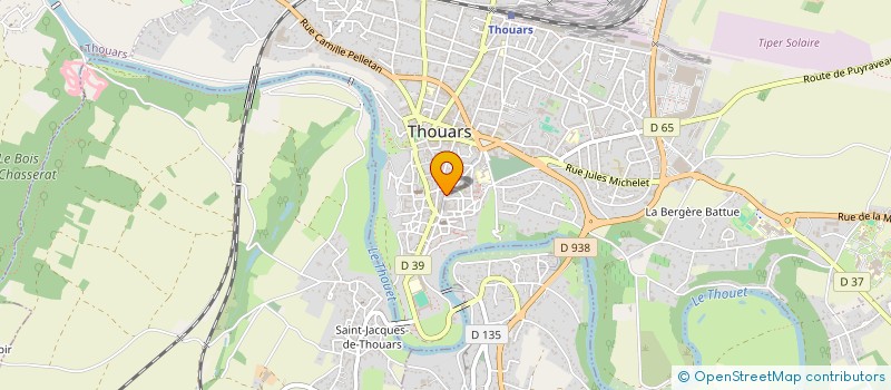 localisation de l'entreprise MADAME JEANINE DEPREZ  THOUARS