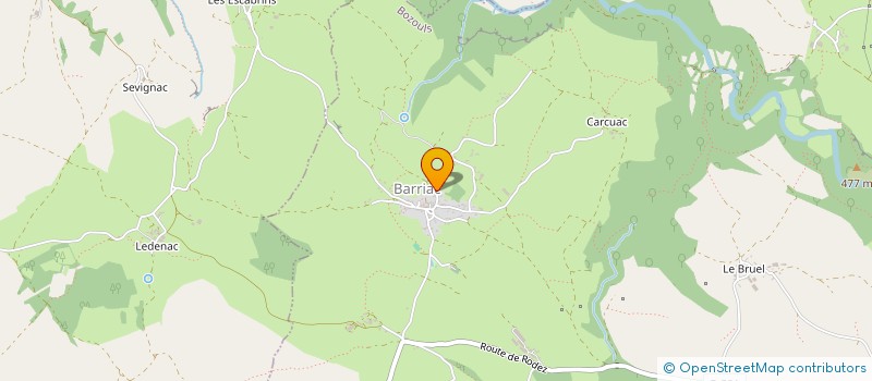 localisation de l'entreprise MADAME JEANINE DESPEYROUX  BOZOULS