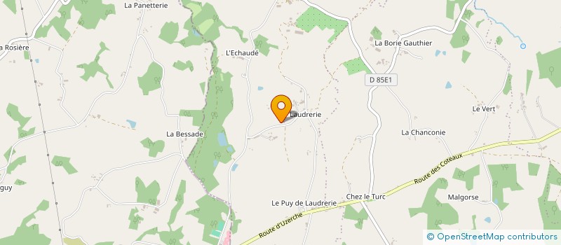 localisation de l'entreprise MADAME JEANINE DEVAUD  MONTGIBAUD