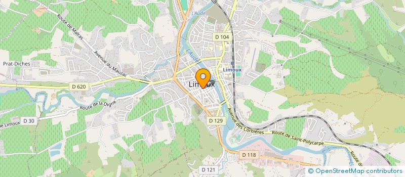 localisation de l'entreprise MADAME JEANINE DONATE-SORRIBES  LIMOUX