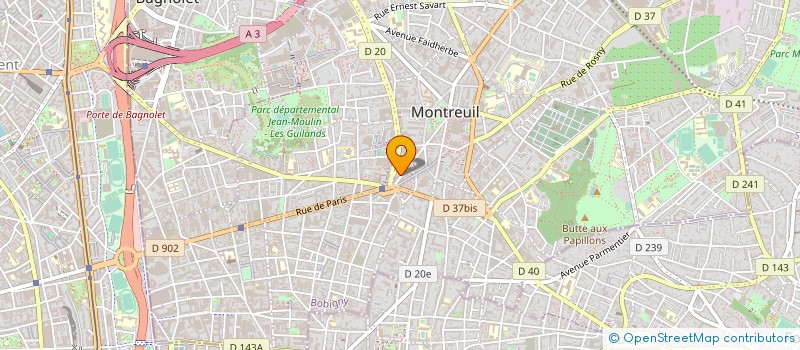 localisation de l'entreprise MADAME JEANINE DRAN à MONTREUIL