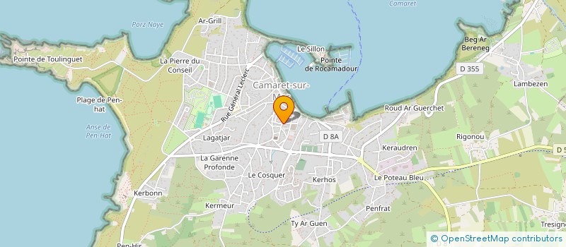 localisation de l'entreprise MADAME JEANINE DUFFIC  CAMARET-SUR-MER