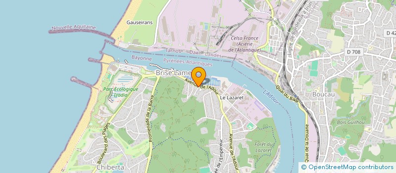 localisation de l'entreprise MADAME JEANINE DUPRAT  ANGLET