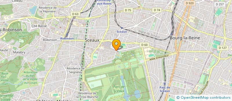 localisation de l'entreprise MADAME JEANINE DUSSOL  SCEAUX