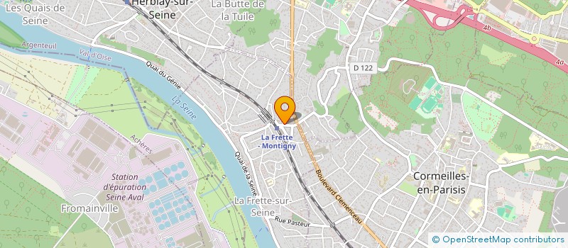 localisation de l'entreprise MADAME JEANINE DUVOIS  LA FRETTE-SUR-SEINE