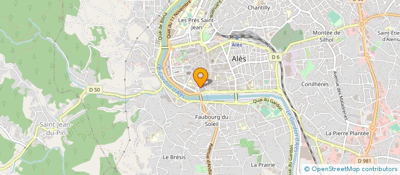 localisation de l'entreprise MADAME JEANINE FANTON  ALES