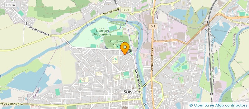 localisation de l'entreprise MADAME JEANINE FOSTIER à SOISSONS