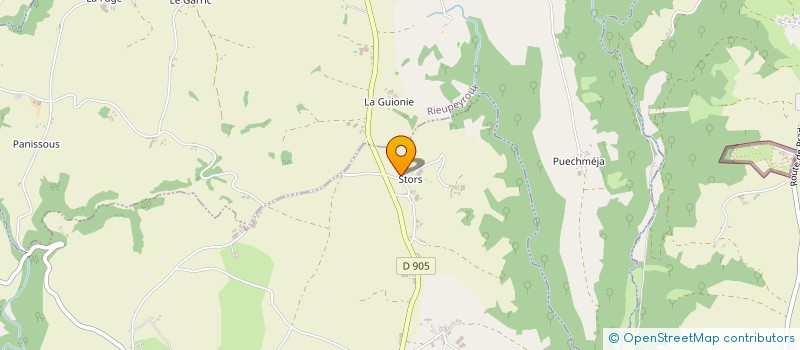 localisation de l'entreprise MADAME JEANINE FRAYSSE  LA SALVETAT-PEYRALES