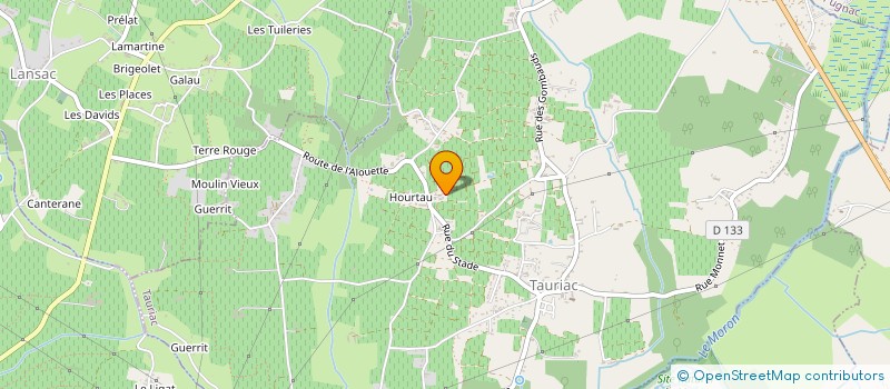 localisation de l'entreprise MADAME JEANINE GAGNEROT  TAURIAC