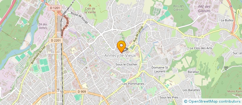 localisation de l'entreprise MADAME JEANINE GAILLARD à ANNECY