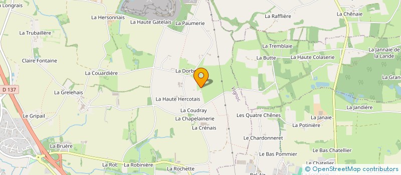 localisation de l'entreprise MADAME JEANINE GALAIS à VIGNOC