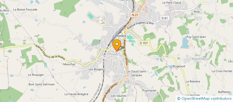 localisation de l'entreprise MADAME JEANINE GALON à THIVIERS