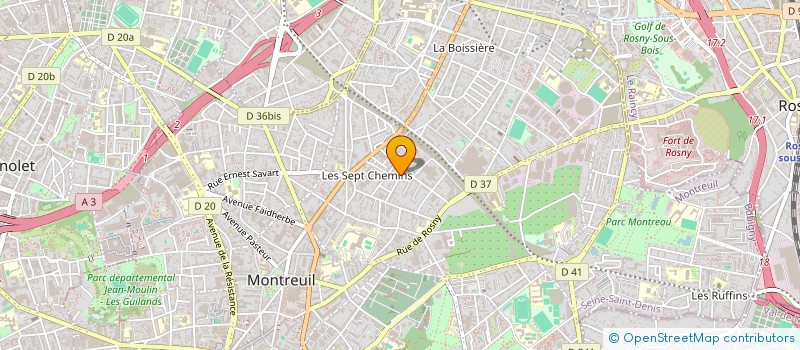 localisation de l'entreprise MADAME JEANINE GAPTEAU à MONTREUIL