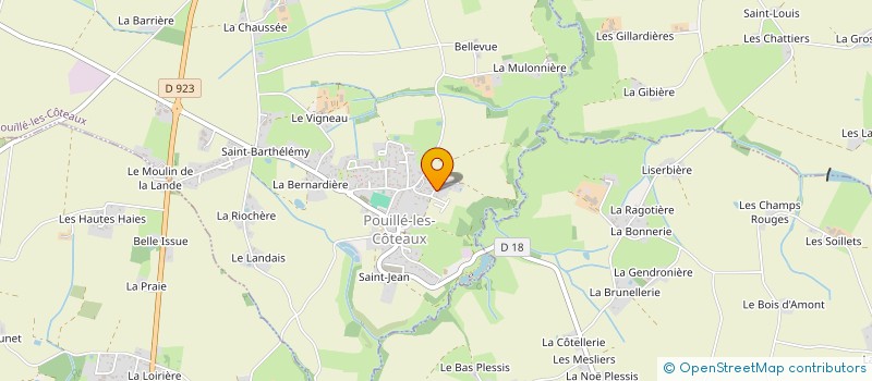 localisation de l'entreprise MADAME JEANINE GAZON  POUILLE-LES-COTEAUX