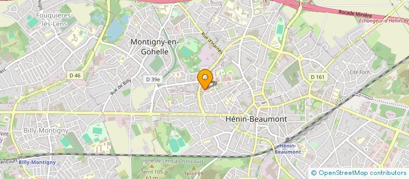 localisation de l'entreprise MADAME JEANINE GEMGEMBRE à HENIN BEAUMONT