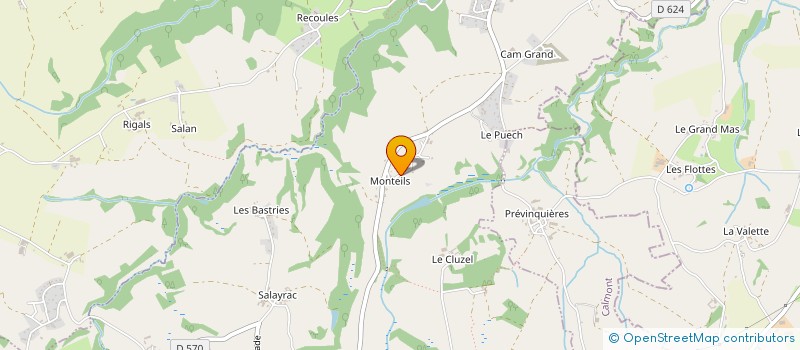 localisation de l'entreprise MADAME JEANINE GINESTET  BARAQUEVILLE