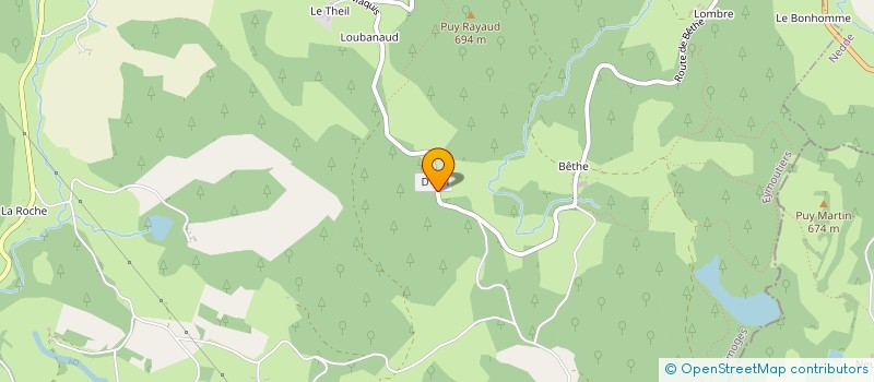 localisation de l'entreprise MADAME JEANINE GIOUX  EYMOUTIERS