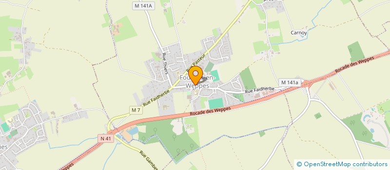 localisation de l'entreprise MADAME JEANINE GOBERT  FOURNES-EN-WEPPES