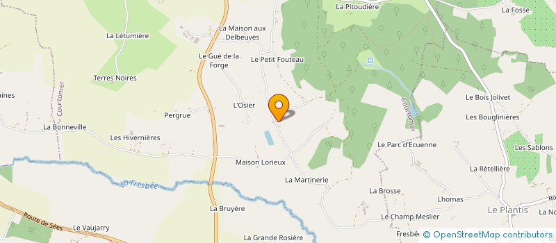 localisation de l'entreprise MADAME JEANINE GOHORY à COURTOMER