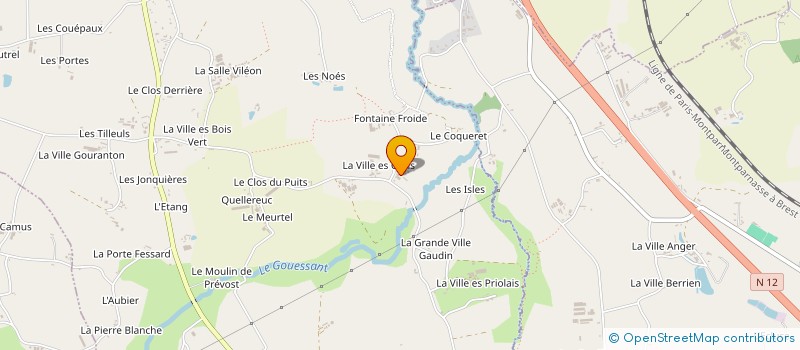 localisation de l'entreprise MADAME JEANINE GOURET  LAMBALLE-ARMOR