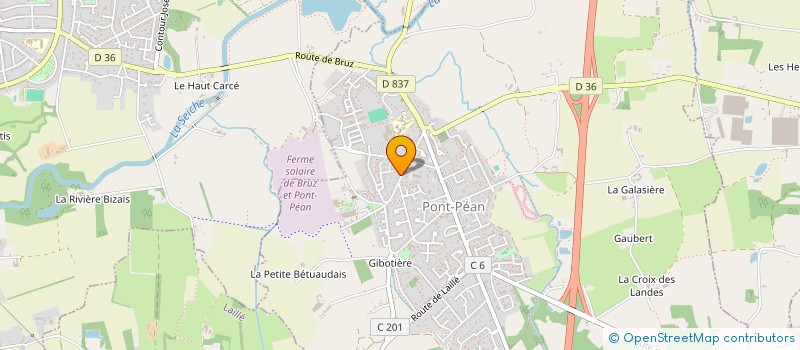 localisation de l'entreprise MADAME JEANINE GRASLAND  PONT-PEAN