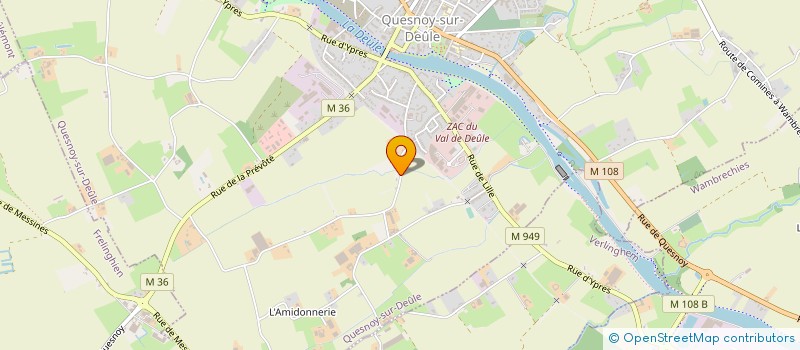 localisation de l'entreprise MADAME JEANINE GROOTAERS à QUESNOY-SUR-DEULE