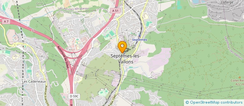 localisation de l'entreprise MADAME JEANINE GUASP à SEPTEMES LES VALLONS