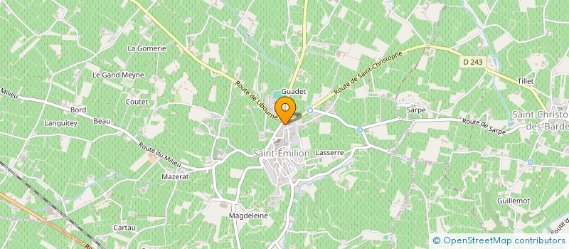 localisation de l'entreprise MADAME JEANINE GUILLAUME  SAINT-LAURENT-DES-COMBES