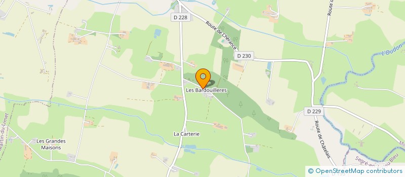 localisation de l'entreprise MADAME JEANINE GUIROIS  BOUCHAMPS LES CRAON