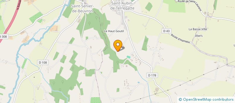 localisation de l'entreprise MADAME JEANINE HANGOUET  SAINT-AUBIN-DE-TERREGATTE