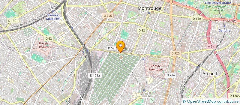 localisation de l'entreprise MADAME JEANINE HERBET  MONTROUGE