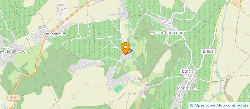 localisation de l'entreprise MADAME JEANINE HUSSON  CHAVOT-COURCOURT