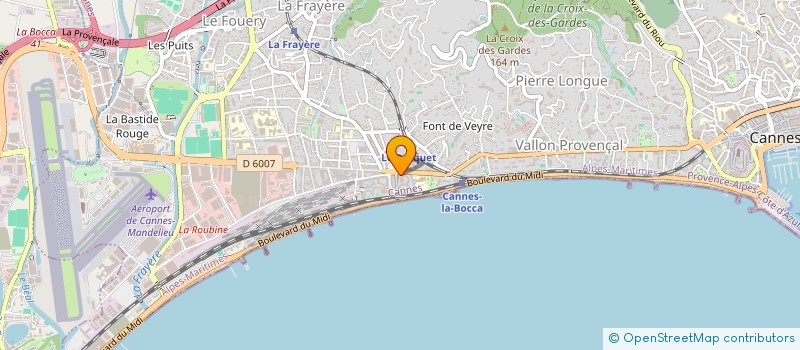 localisation de l'entreprise MADAME JEANINE IMPERATO à CANNES