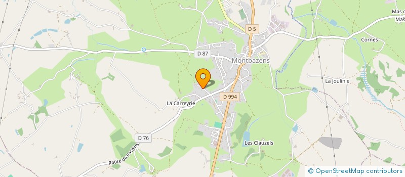 localisation de l'entreprise MADAME JEANINE ISSANCHOU  MONTBAZENS