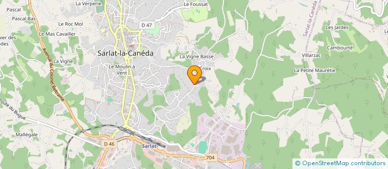 localisation de l'entreprise MADAME JEANINE JAUBERT  SARLAT-LA-CANEDA