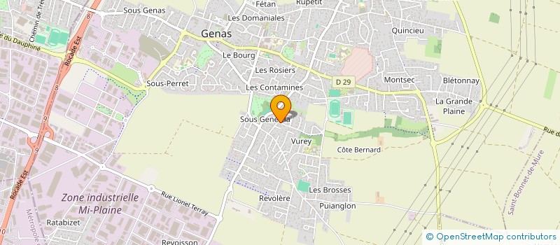 localisation de l'entreprise MADAME JEANINE JAYET  GENAS